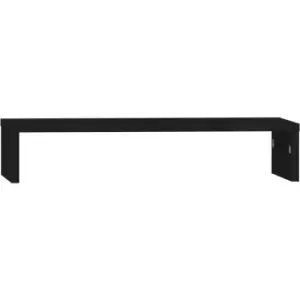 Vidaxl - Monitor Stand Black 50x27x10cm Solid Wood Pine Black