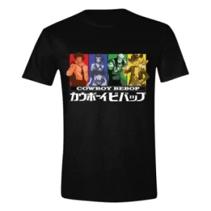 Cowboy Bebop T-Shirt Coloured Squares Size XL