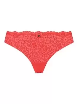 Hunkemoller Rose String R, Red Size XL Women