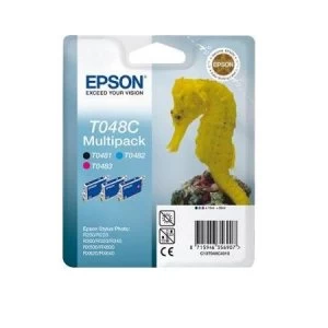 Epson Seahorse T048C Black And Colour Ink Cartridge