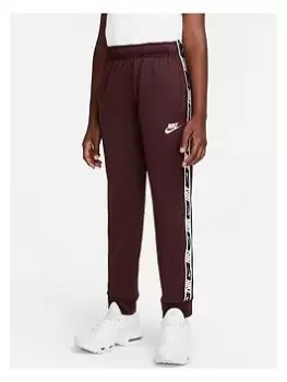 Nike Older Boys Nsw Repeat Logo Tape Jogger - Burgundy