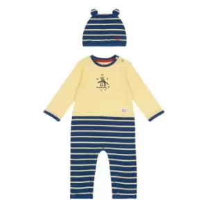 Original Penguin Penguin Romper & Hat Bb99 - Yellow