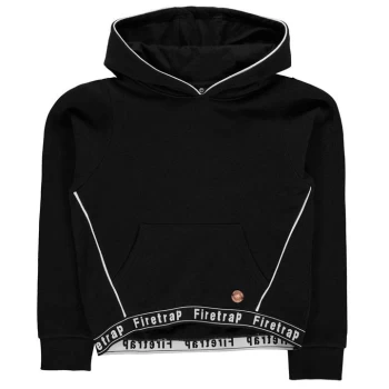 Firetrap Cropped Hoody Junior Girls - Jet Black