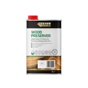 Everbuild Wood Preserver Clear 1 litre