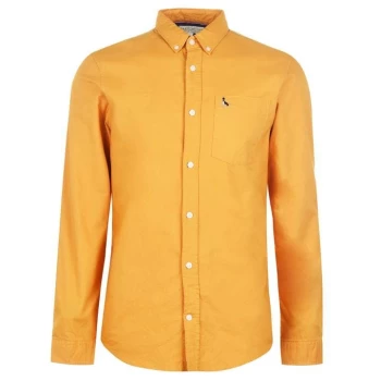 Jack Wills Wadsworth Plain Oxford Shirt - Saffron