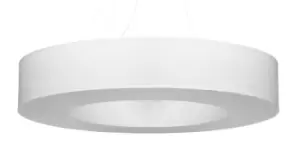 Saturno Cylindrical Pendant Light White 90cm E27