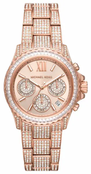 Michael Kors MK7235 Everest Womens Crystal Set Chronograph Watch