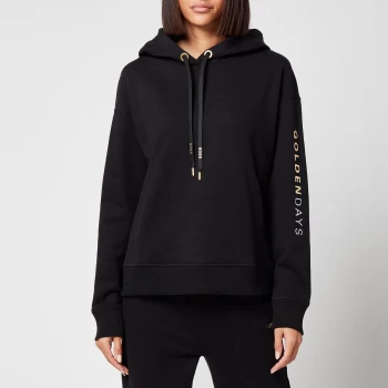 Hugo Boss Eustice Gold Hoodie Black Size L Women