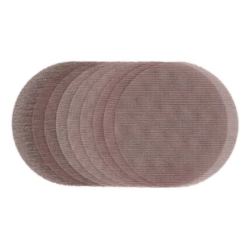 Draper Mesh Sanding Discs, 150mm, Assorted Grit - 80G, 120G, 180G, 240G (Pack of 10)