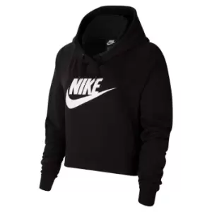 Nike Cropped Hoodie Womens - Black