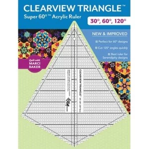 Clearview Triangle Super 60 Degrees Acrylic Ruler New and Improved General merchandise 2016