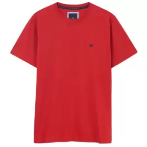 Crew Clothing Mens Classic Tee Sail Red Large