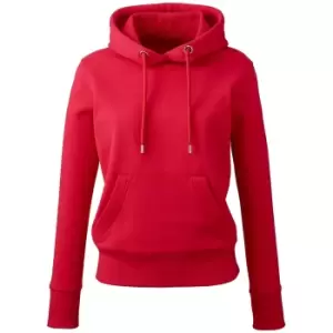 Anthem Womens/Ladies Organic Hoodie (XS) (Red)