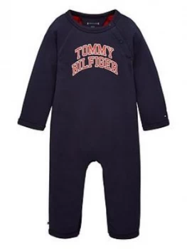 Tommy Hilfiger Baby Boys Raglan Coverall - Navy, Size 9-12 Months