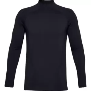 Under Armour Rush Seamless Mock Base Layer Top Mens - Black