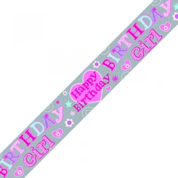 Birthday Girl Banner Pink Pack of 6 6837-HBG-2