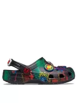 Crocs Classic Clogs Kids Avengers, Black, Size 2 Older