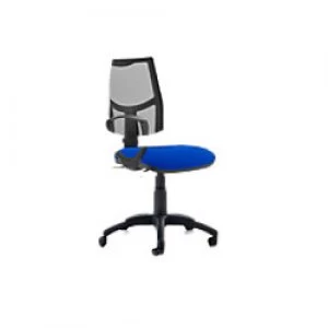 Task Office Chair Eclipse II Lever Mesh Back With Blue Seat With loop Arms