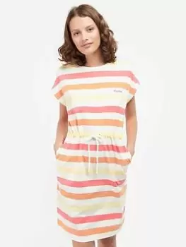 Barbour Marloes Stripe Jersey Tie Waist Dress - Multi, Size 18, Women