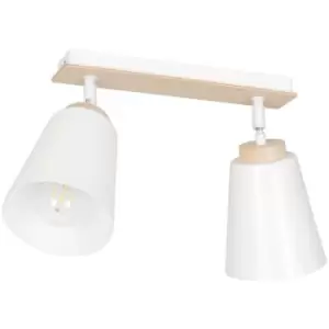 Emibig Atlas White Twin Ceiling Spotlight 2x E27