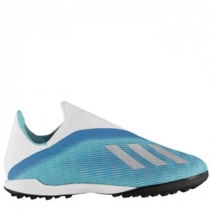 adidas X 19.3 Mens Laceless Astro Turf Trainers - Cyan/Black