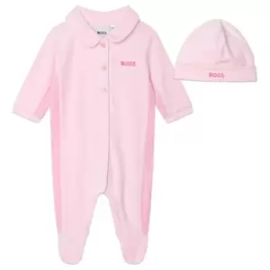 Boss Embroidered Logo Onesie Infant Girls - Pink