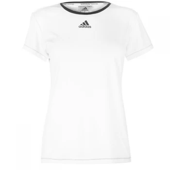 adidas Aspire T Shirt Ladies - White/Black