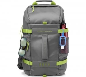 HP Odyssey 15.6 Laptop Backpack Grey Green