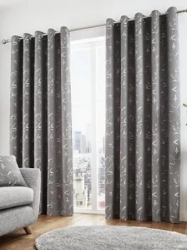 Curtina Sagano Lined Eyelet Curtains