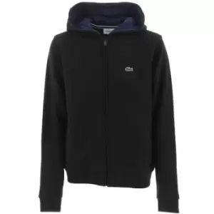 Lacoste Kids Black Tennis Full Zip Fleece Hoodie