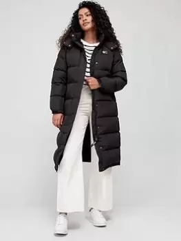 Tommy Jeans Alaska Long Padded Coat - Black, Size XL, Women