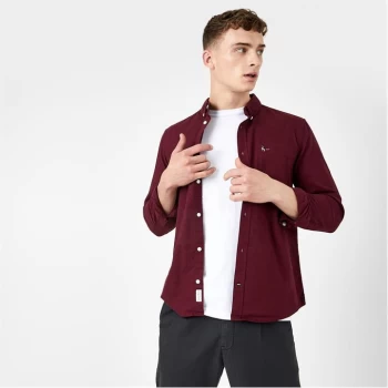 Jack Wills Wadsworth Plain Oxford Shirt - Damson