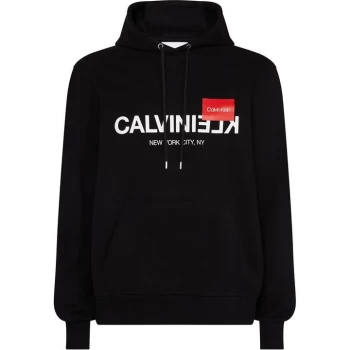 Calvin Klein Text Hoody - Calvin Blk BDS