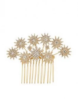 Accessorize Shooting Star Statement Comb - Crystal