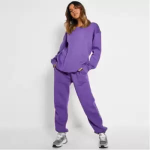 I Saw It First Ultimate Oversized Sweatshirt Dress - Purple