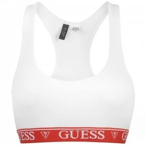 Guess Logo Bralette - White