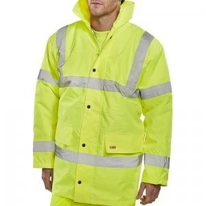 SuperTouch XXL High Visibility Standard Parka with 2 Way Zip Fastening