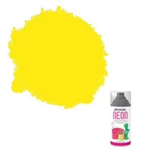 Rust-Oleum Yellow Matt Neon effect Multi-surface Spray Paint 150ml