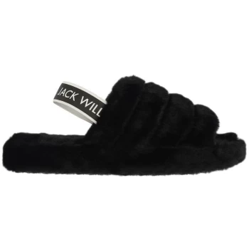 Jack Wills Wills Honeylane Slipper Womens - Black