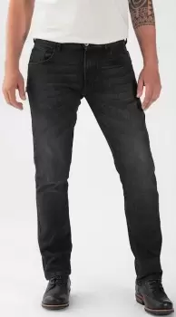 Rokker Rokkertech Tapered Slim Black Motorcycle Jeans, Size 29, black, Size 29