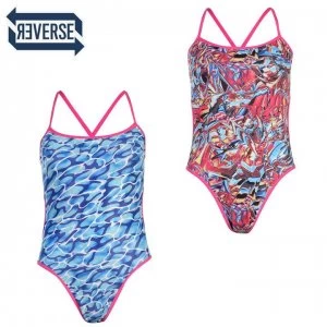 Speedo Flip Reversible Swimsuit Ladies - Pink/Blue