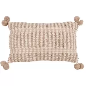 Ayaan Pom-Pom Cushion Natural