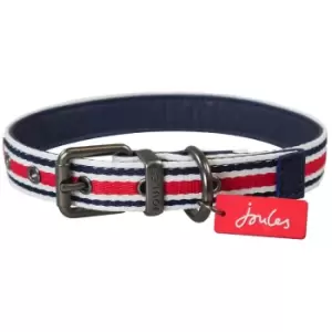 Joules Red Coastal Dog Collar Small