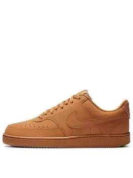 Nike Court Vision Low, Tan, Size 8, Men