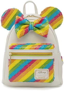 Mickey Mouse Loungefly - Sequin Rainbow Minnie Mini backpacks multicolour