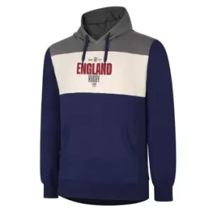 Umbro England Rugby Hoodie Mens - Blue