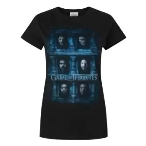 Game Of Thrones Womens/Ladies Hall Of Faces T-Shirt (L) (Black)