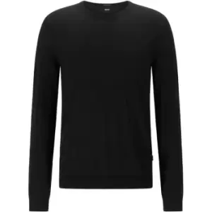 Boss Leno Knit Jumper - Black