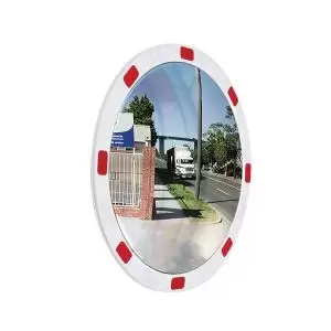 Premium Reflective Circular Traffic Mirror 600mm Diameter with Fixings