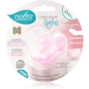 Nuvita Orthosoft Light dummy 0m+ Pink 1 pc